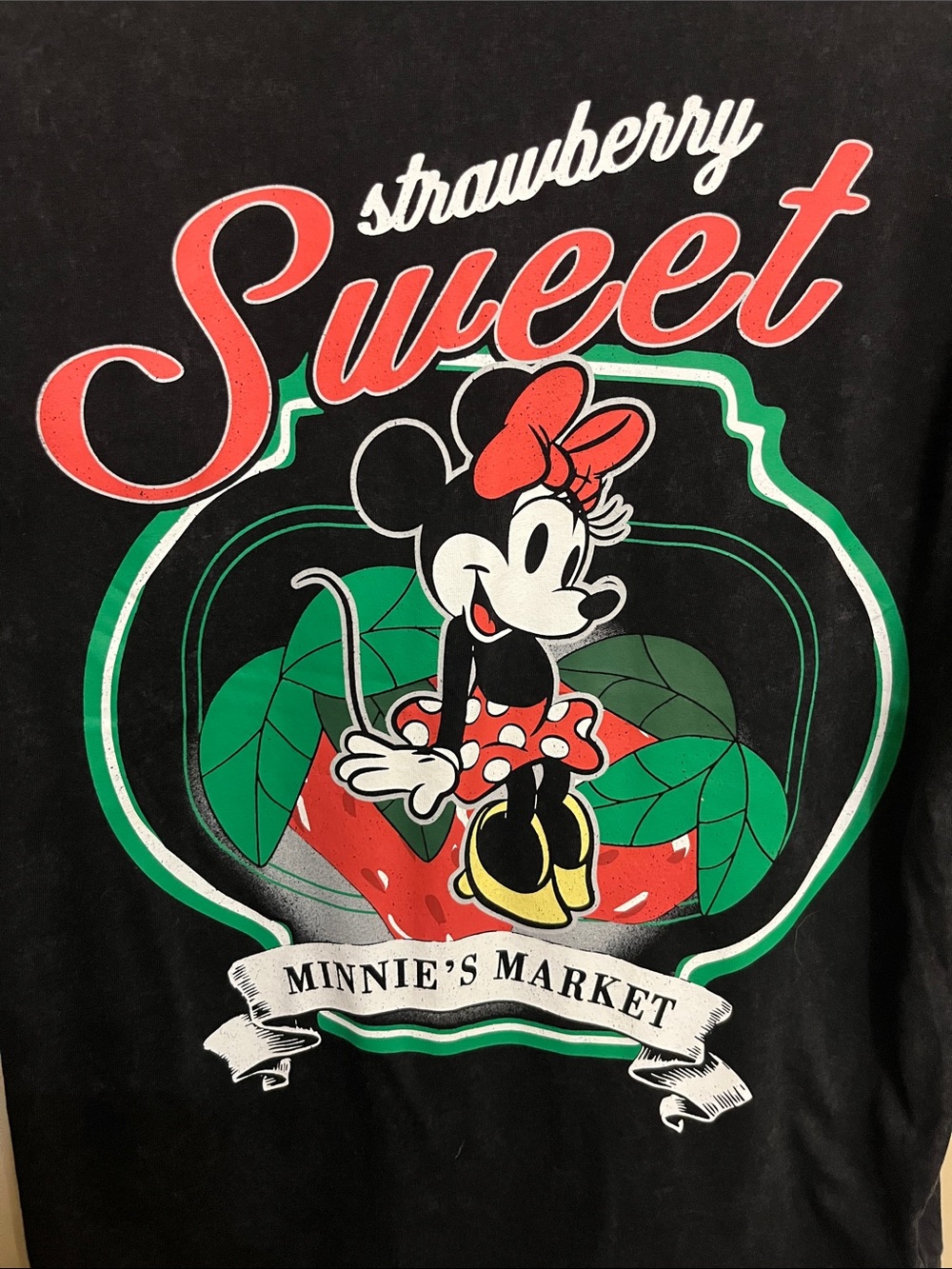 Disney Strawberry Sweet Minnie Mouse Market XS Shirt